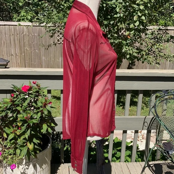 Sexy Cowgirl Rhinestones Western Shirt - Picture 5 of 16